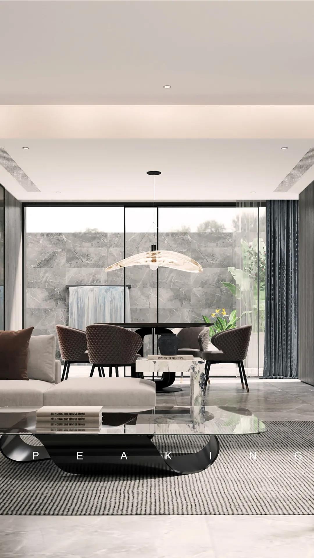 品清案例赏析黑白灰的极致演绎装出别墅大宅效果