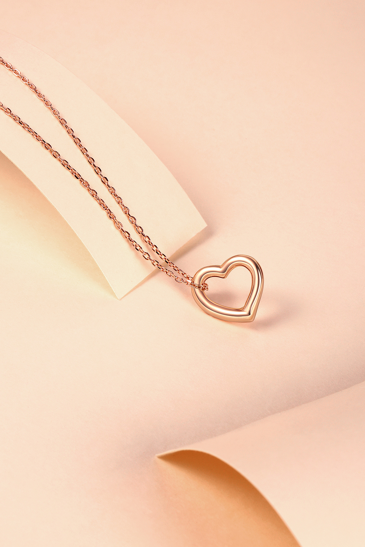 珠宝饰品产品摄影修图--心形18k吊坠 - 原创作品 - 站酷(zcool)