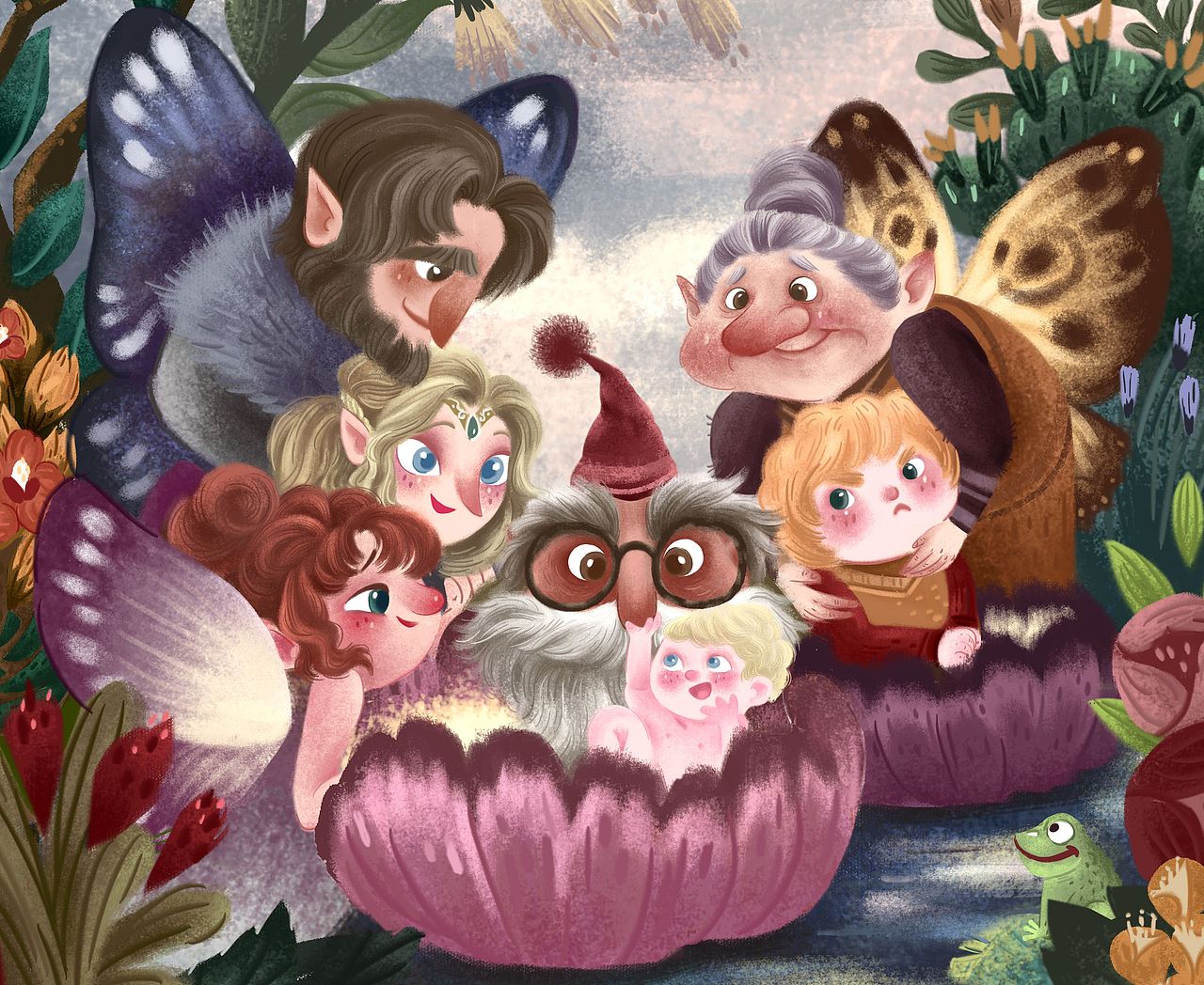 儿插场景创作：蝴蝶仙子（图ZMjQyNDA4Mjc2） - 儿童插画 - 站酷设计师大柳插画原创素材 - 站酷ZCOOL