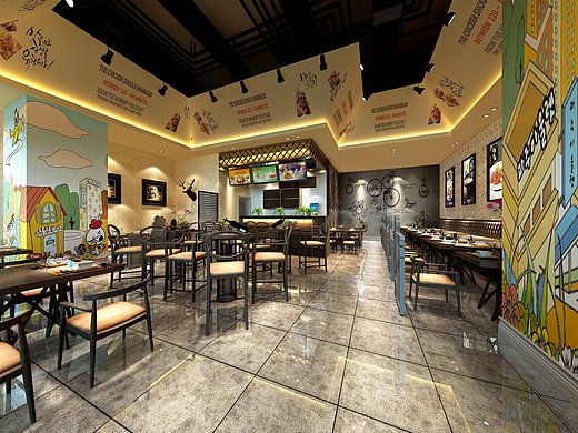 重庆店铺装修设计效果图/餐厅设计/餐厅装修公司