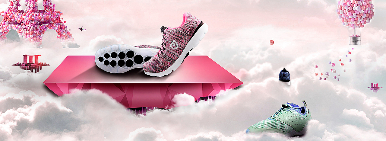 智能鞋/鞋子海报设计/科技感鞋子海报/鞋子合成/女包合成（图ZNTI4NTkwNjQ=） - 运营设计 - 站酷设计师minna_liu原创素材 - 站酷ZCOOL