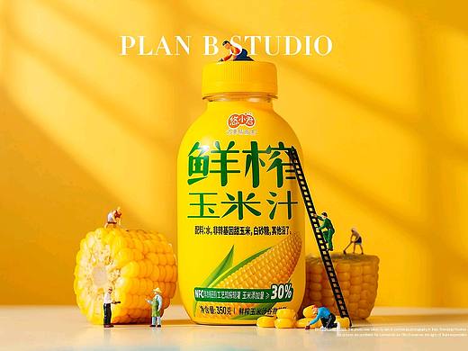 鲜榨玉米汁-饮品拍摄