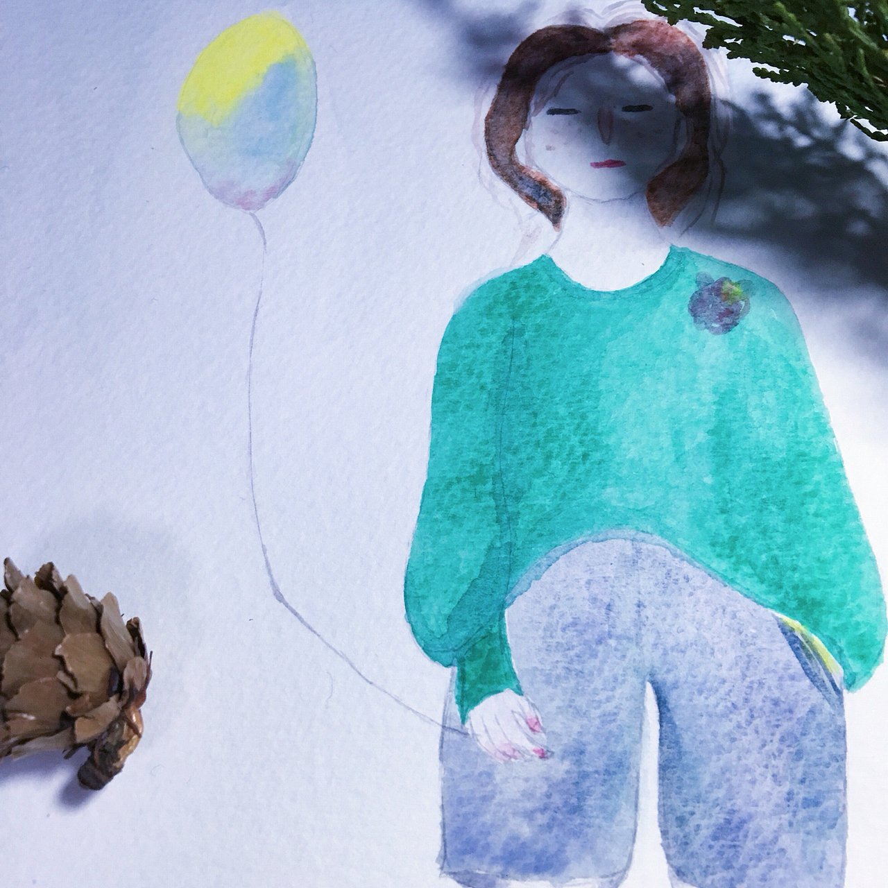 水彩原作-毛衣雀斑姑娘。+ 水彩小本制作（图ZMzk4NTg3NDQ=） - 创作习作 - 站酷设计师susizhang原创素材 - 站酷ZCOOL