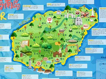 海南地图VR插画(已商用)