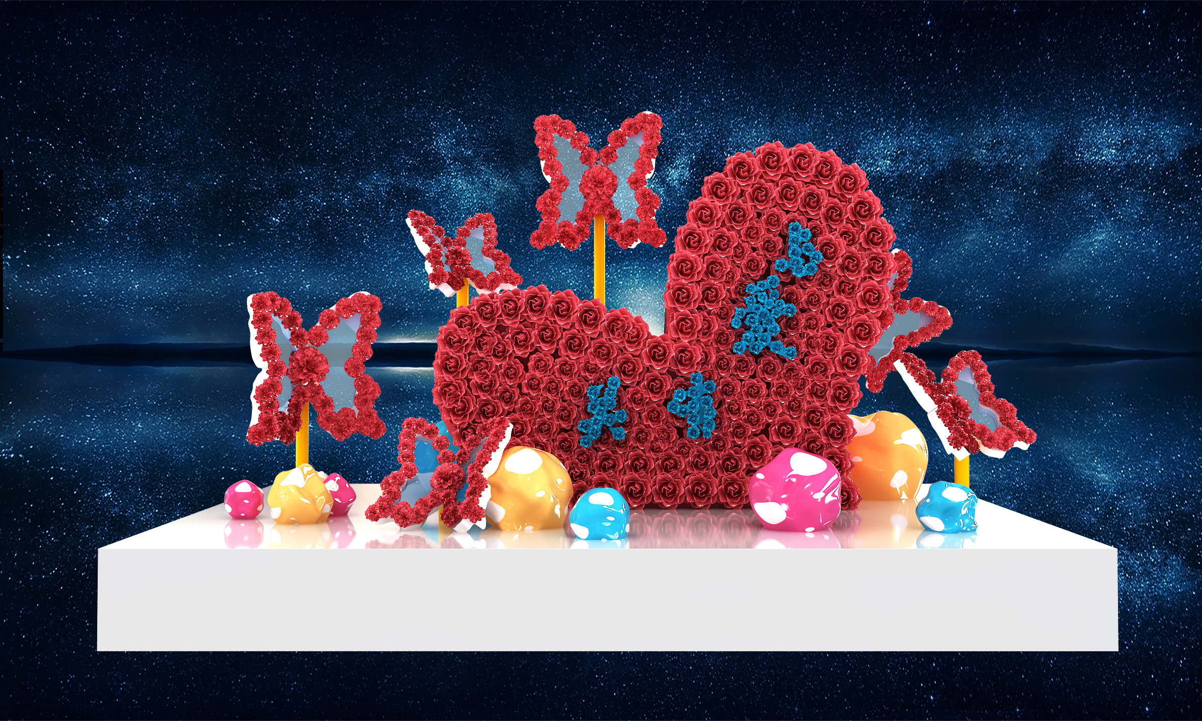 美陈 商业美陈 dp点 圣诞树 开业美陈