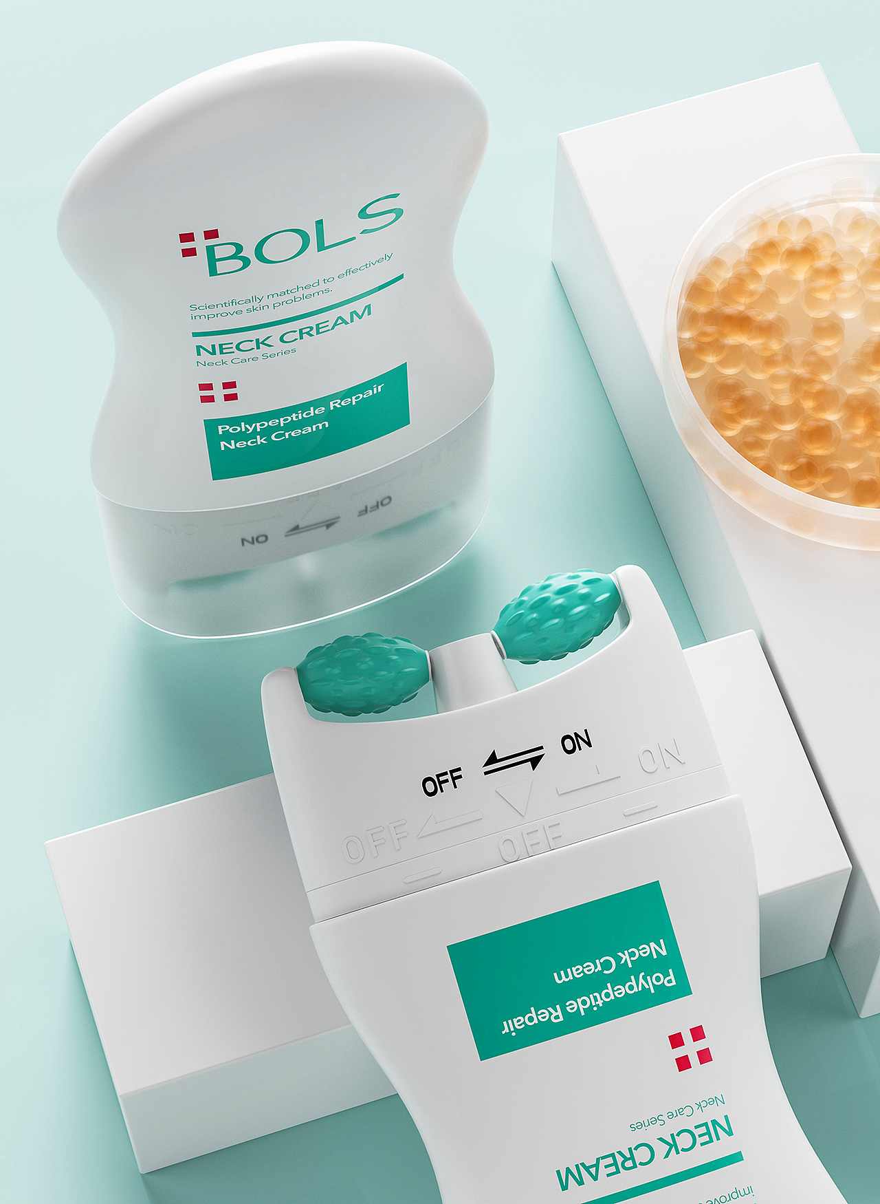 护肤品C4D建模渲染1