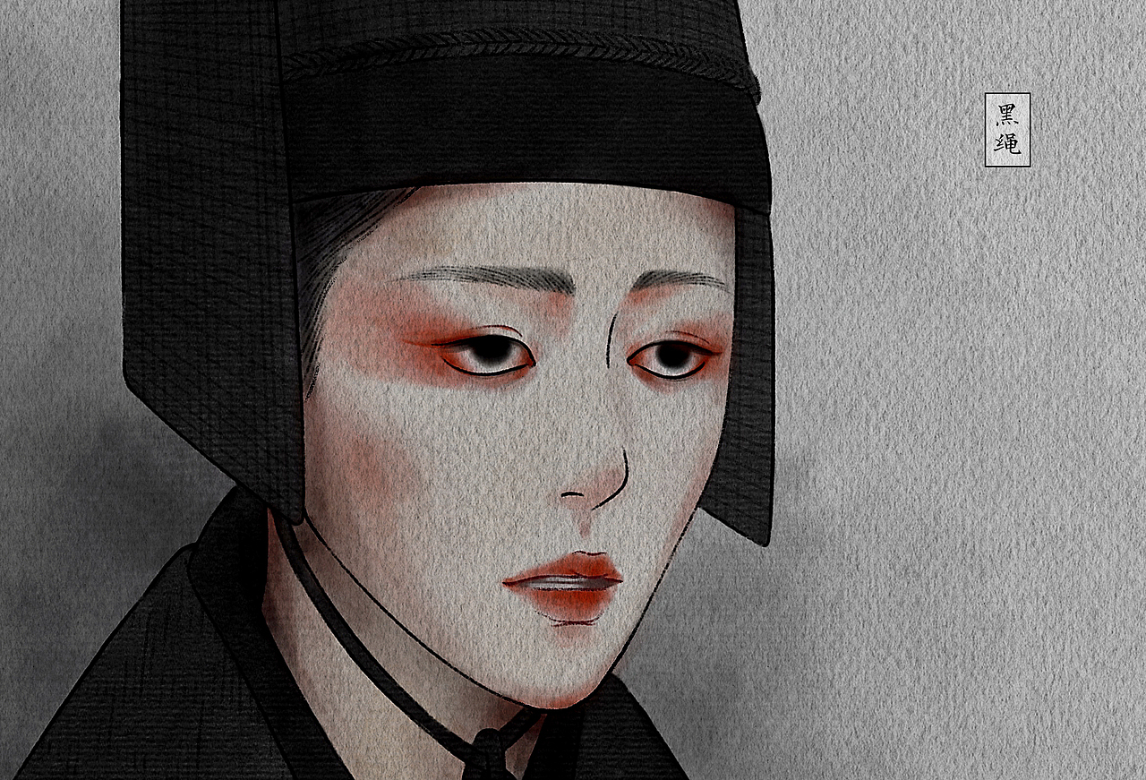 【秦时妆-黑女】上古遗妆（图ZMjM2NDUzMDU2） - 商业插画 - 站酷设计师黑绳HeiSheng原创素材 - 站酷ZCOOL