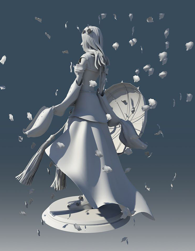 天香——maya人物建模