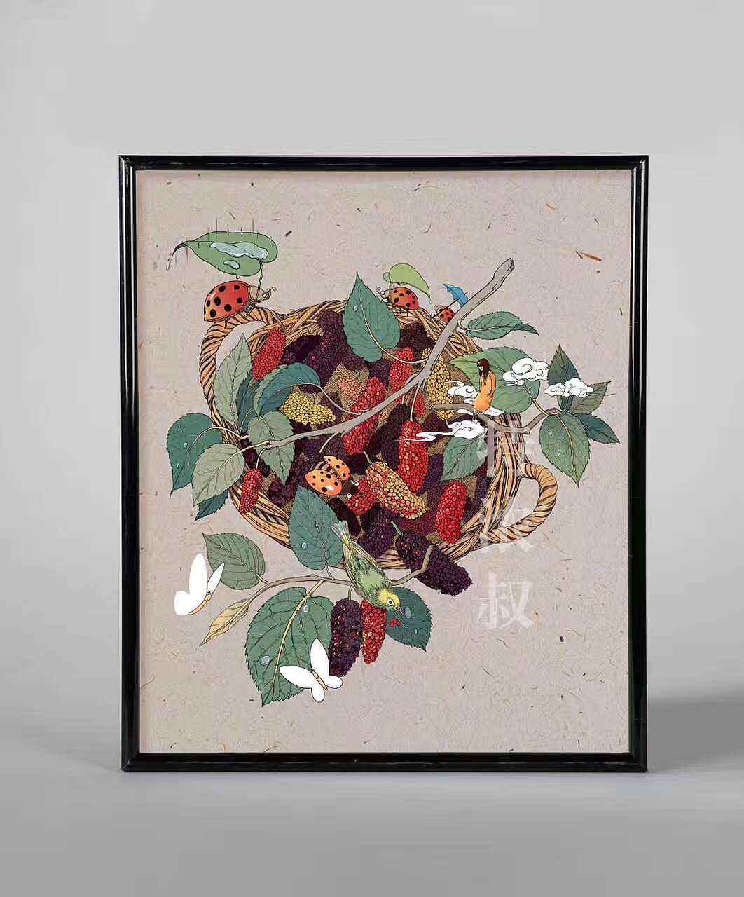 桑葚（圖ZODI4OTk5MzI=） - 商業(yè)插畫 - 站酷設(shè)計(jì)師歐陽柳青原創(chuàng)素材 - 站酷ZCOOL