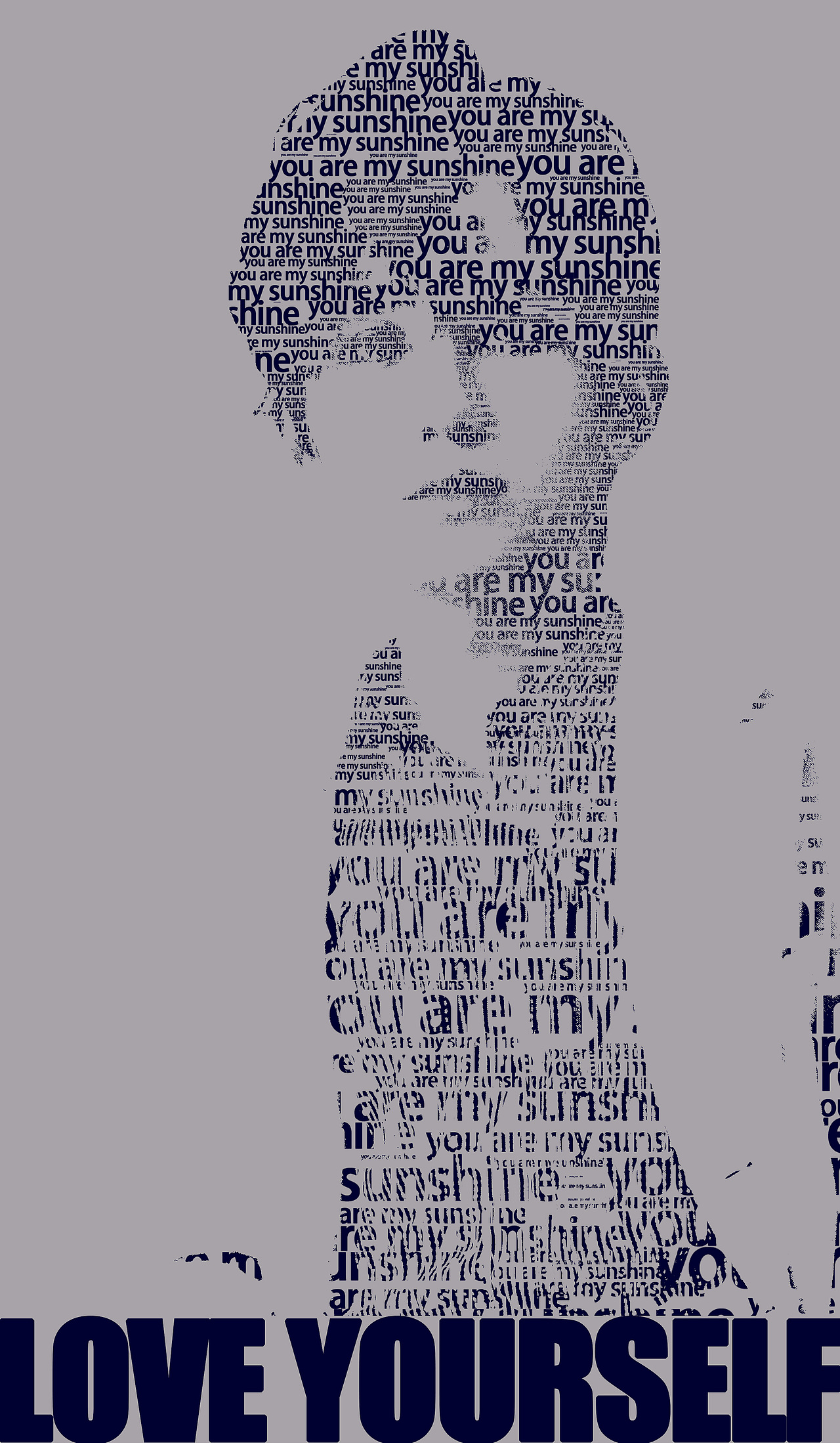 文字镂空海报设计