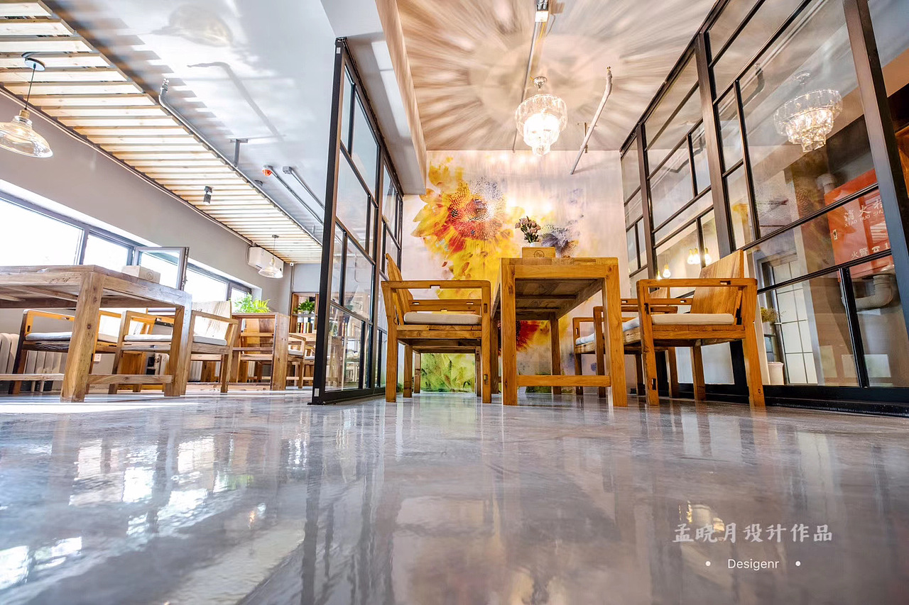 潞标咖啡厅，一家为世界杯而做的空间（图ZMTk5MjAxNTcy） - 家装设计 - 站酷设计师孟晓月设计师原创素材 - 站酷ZCOOL