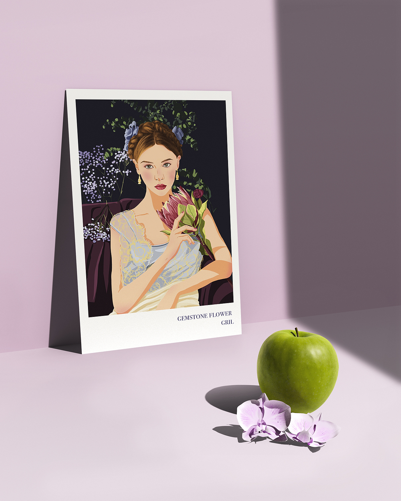 治愈春天.女孩与花系列插画（图ZMjExNTE1MzU2） - 商业插画 - 站酷设计师Tea茶酒伴原创素材 - 站酷ZCOOL