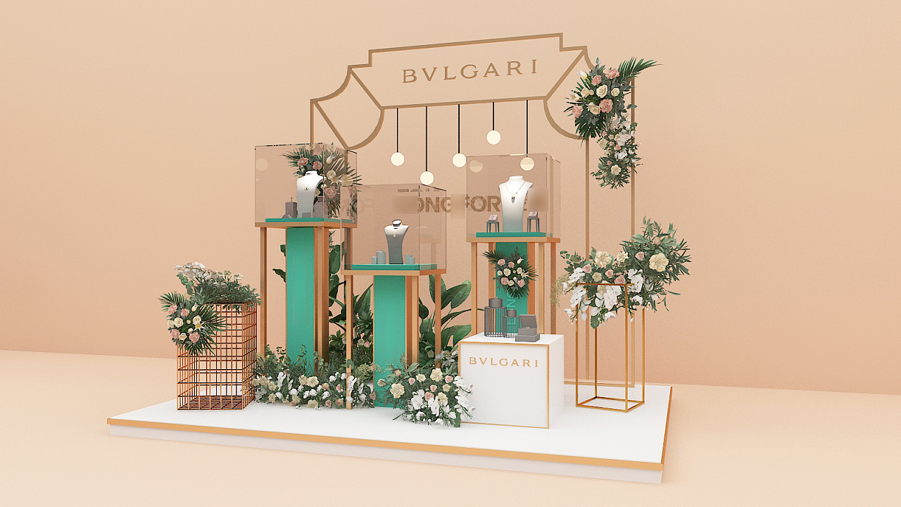 奢侈品展台|三维|其他三维|兔子洞大白兔 - 原创作品 - 站酷 (zcool)