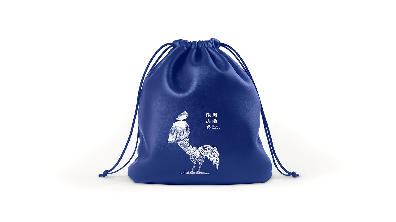 跑山鸡国潮餐饮插画设计