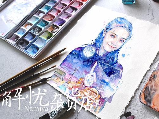 【超白大叔作品】水彩插画 解忧杂货店