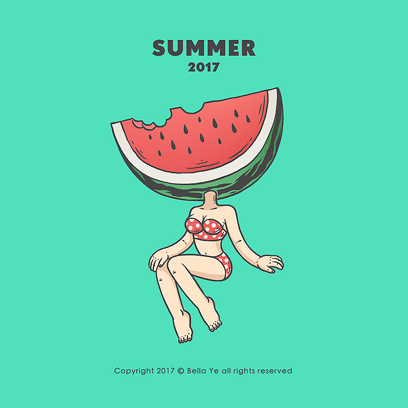 2017小画儿总结（图ZMTAxNDc1NTIw） - 创作习作 - 站酷设计师叶贝拉原创素材 - 站酷ZCOOL