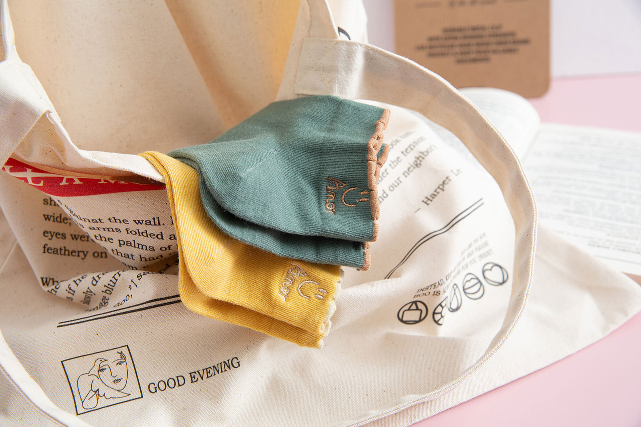 2020春夏女短袜刺绣后跟袜子可爱日系