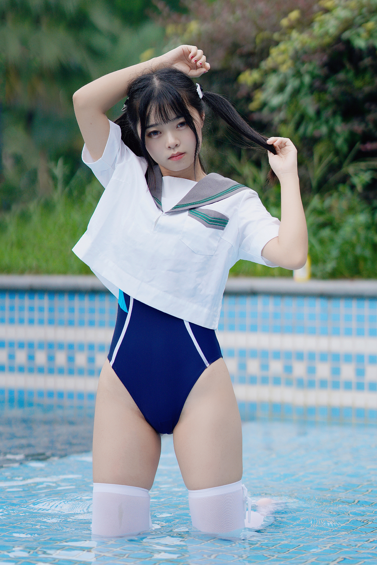 《夏日限定, 泳池写真2》（图ZMjc5MDk0NTQ0） - 人像摄影 - 站酷设计师炎真原创素材 - 站酷ZCOOL
