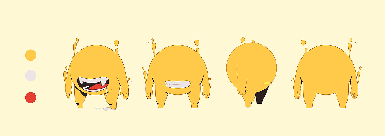 feedme动画短片前期人物道具设计与部分动图展示