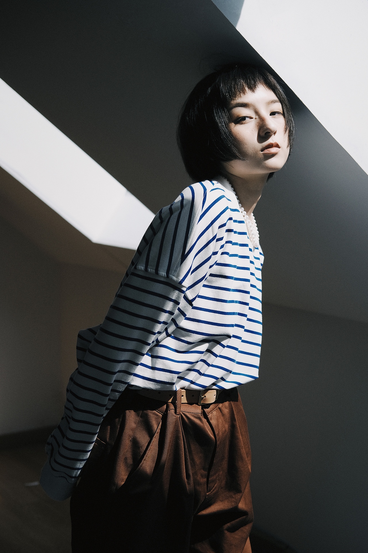 citygirl和日落作伴