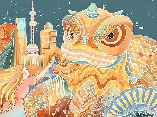 一個(gè)國(guó)潮插畫商稿（個(gè)人主頁-ZNTU4NjI5MzY=） - 商業(yè)插畫 - 站酷設(shè)計(jì)師你何兄原創(chuàng)素材 - 站酷ZCOOL