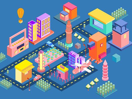 2.5D插画临摹（个人主页-ZMjkzODg0NTY=） - 创作习作 - 站酷设计师萌宝宝的兔子原创素材 - 站酷ZCOOL