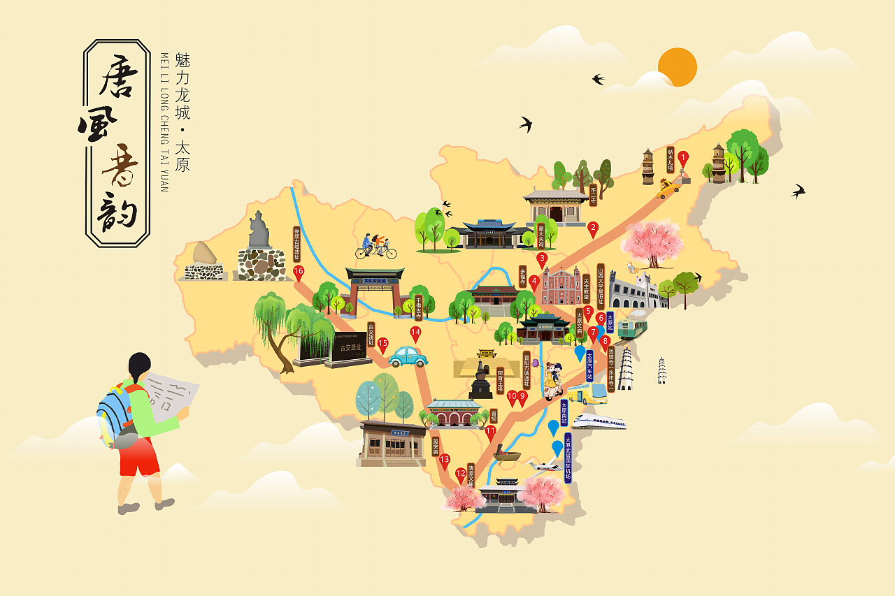 山西太原历史文化古建筑(部分)