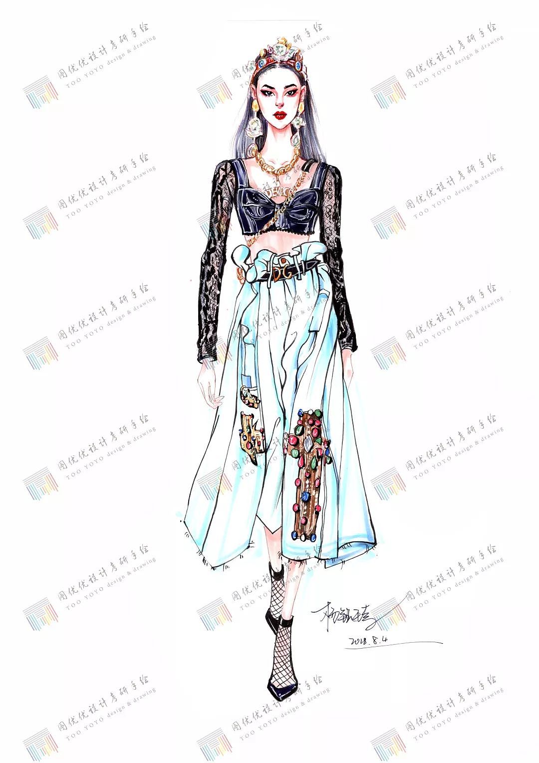服装设计考研手绘 图优优设计 服装设计考研手绘辅导