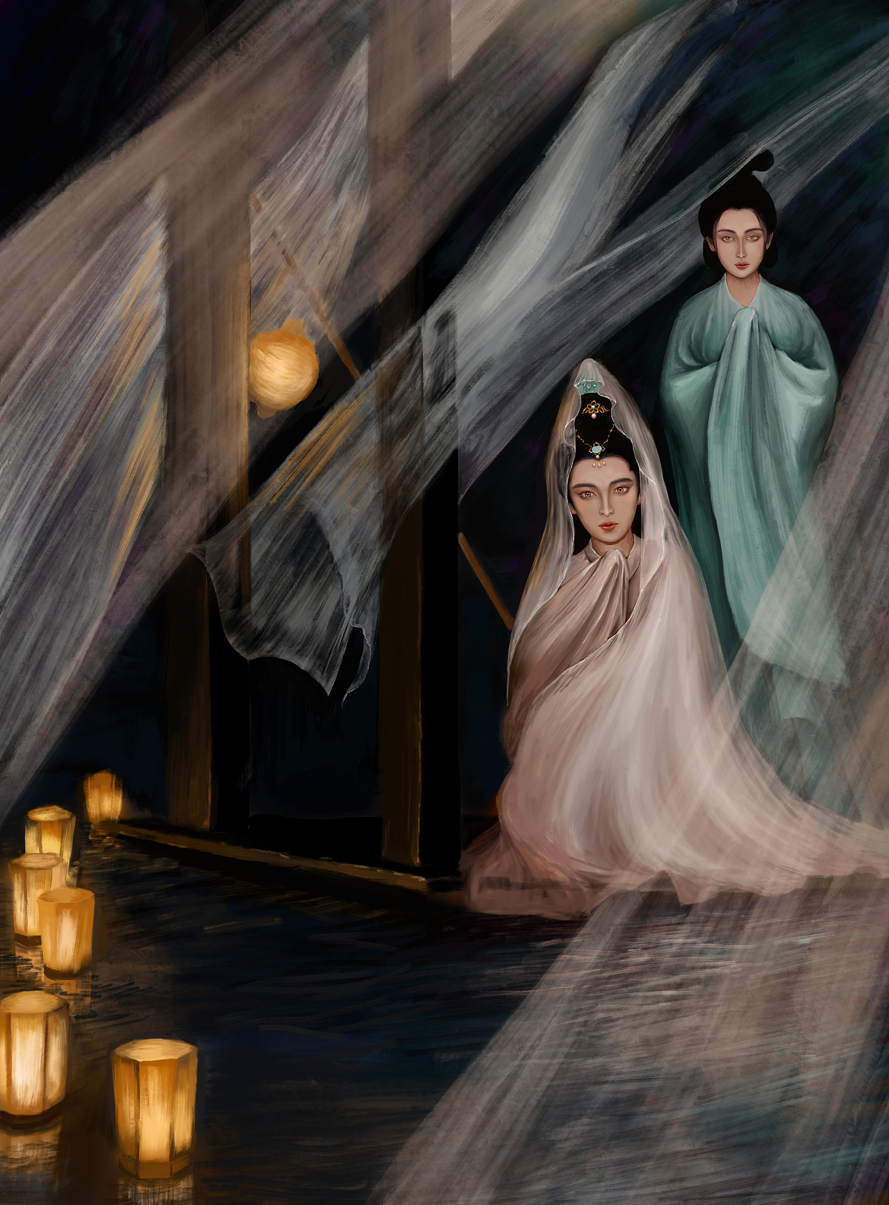 画中仙（图ZMjQ5NDQwOTY4） - 艺术插画 - 站酷设计师一云月原创素材 - 站酷ZCOOL