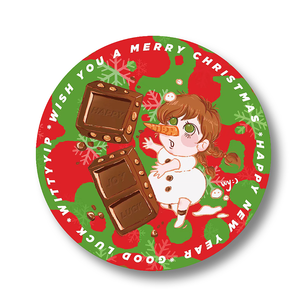 2020「圣诞快乐 杯子伴侣」（图ZMjg3NDI1NTM2） - 艺术插画 - 站酷设计师witty_yip0113原创素材 - 站酷ZCOOL