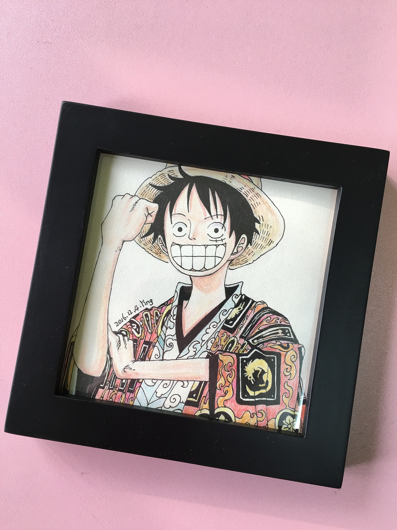 手绘海贼王路飞