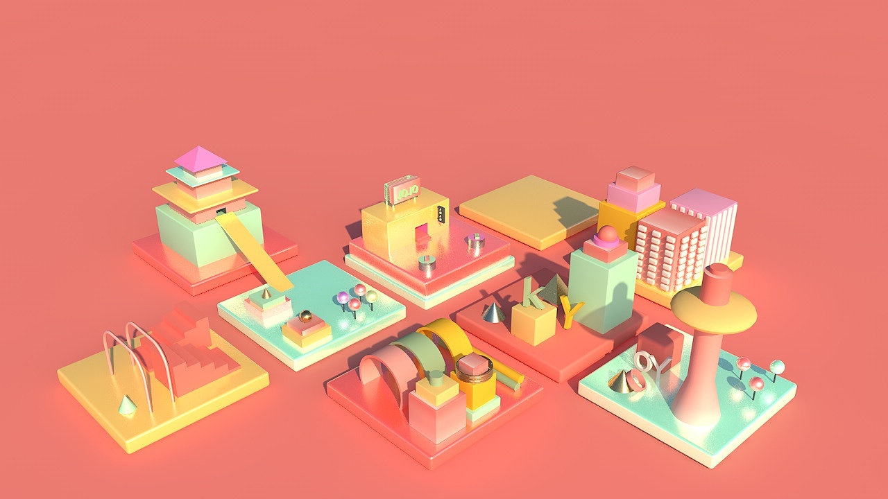 小场景-现代化积木（图ZMjE3MjkxMjQ4） - 场景 - 站酷设计师阿瑶站起来原创素材 - 站酷ZCOOL