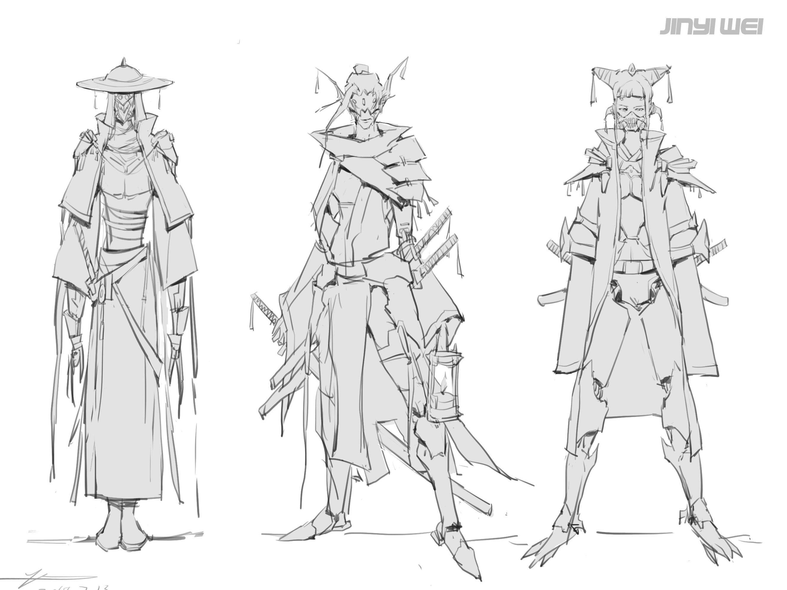 中国古代架空角色设计_yaowang98-站酷zcool