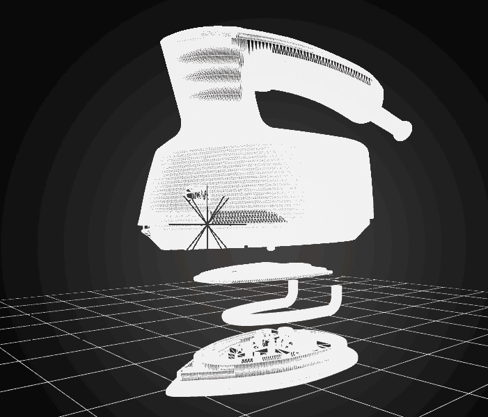 家电产品内部结构原理图爆炸图c4d