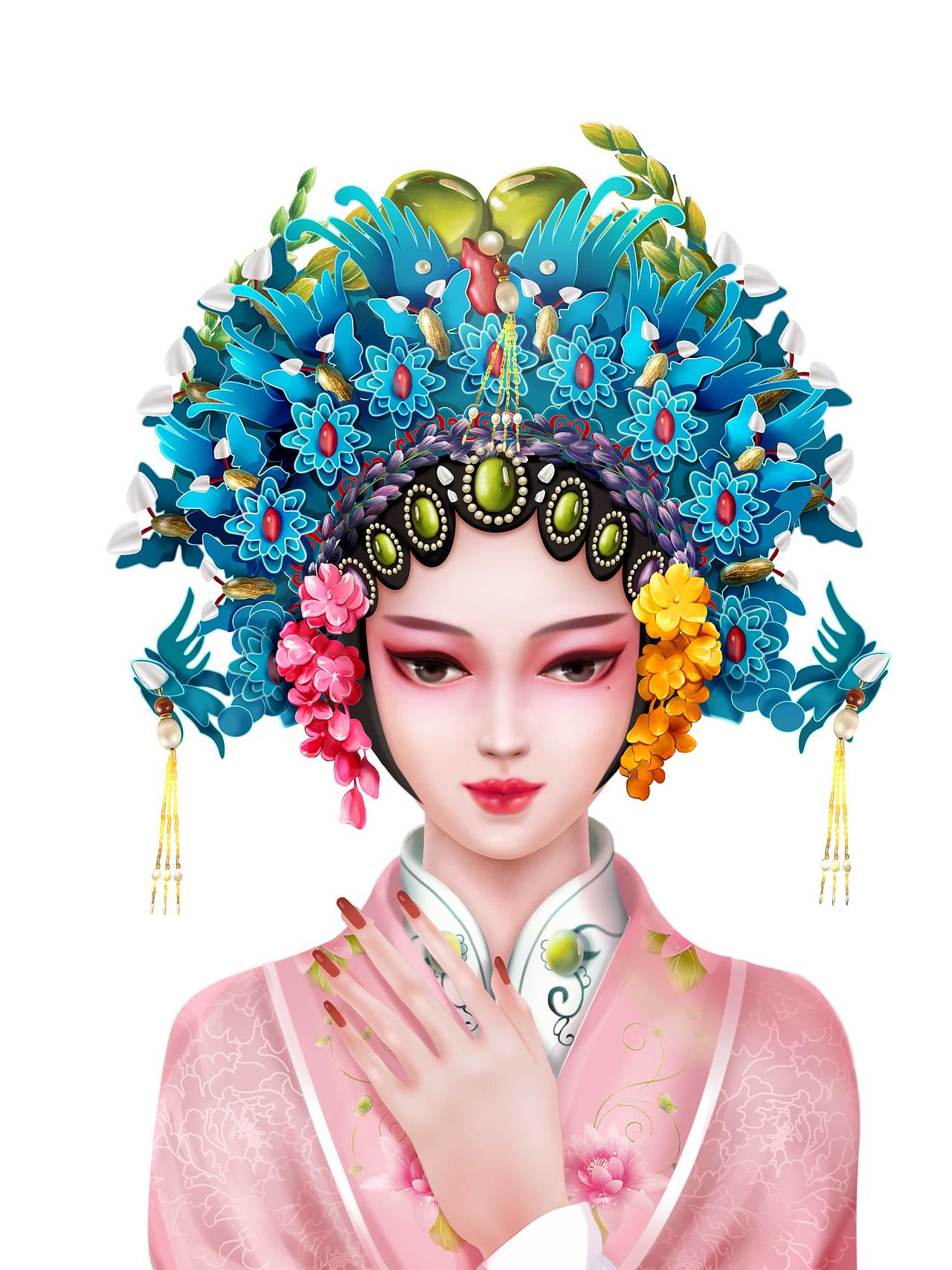 制作的此作品花旦与绿豆相结合北京/插画师/3年前/133浏览硬撑菇凉