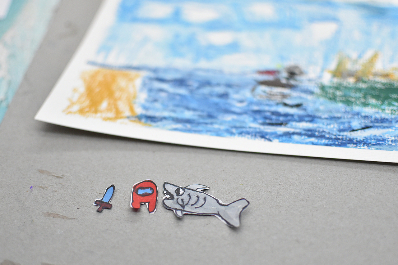 辣个谜一样的蓝孩（图ZMjg1NDA0ODQ0） - 儿童插画 - 站酷设计师圆桌派艺术原创素材 - 站酷ZCOOL