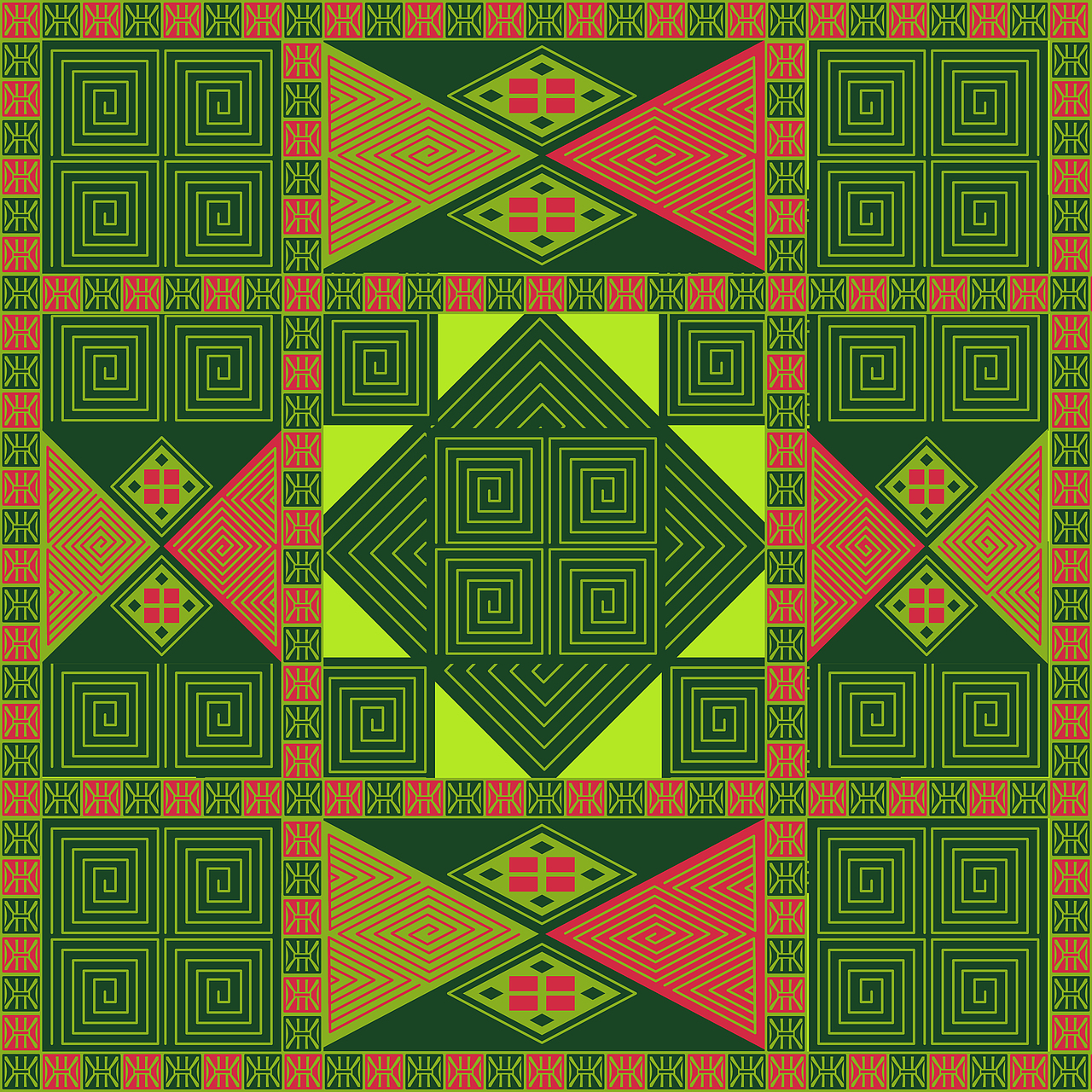 侗族服饰纹样设计/配色设计