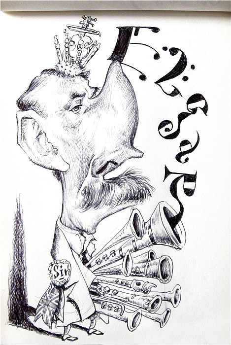 临名人漫画像(圆珠笔)1