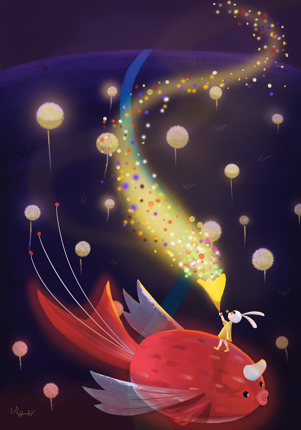 鱼与兔（图ZMjM3NDY4OTI0） - 创作习作 - 站酷设计师氿月一日原创素材 - 站酷ZCOOL
