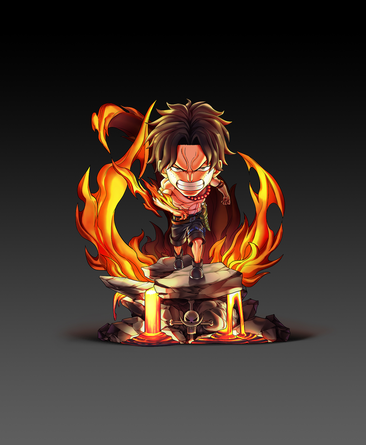 炎帝艾斯_海贼王wcf雕像gk2