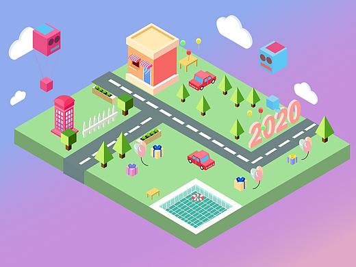 2.5D插画（个人主页-ZNDY0MjczMjA=） - 创作习作 - 站酷设计师小超TVT原创素材 - 站酷ZCOOL