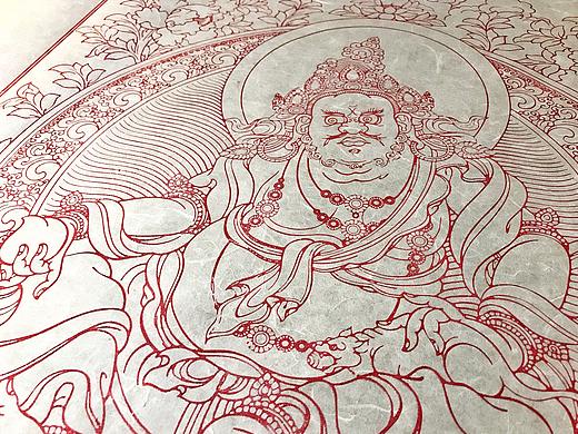 黄财神 版画
