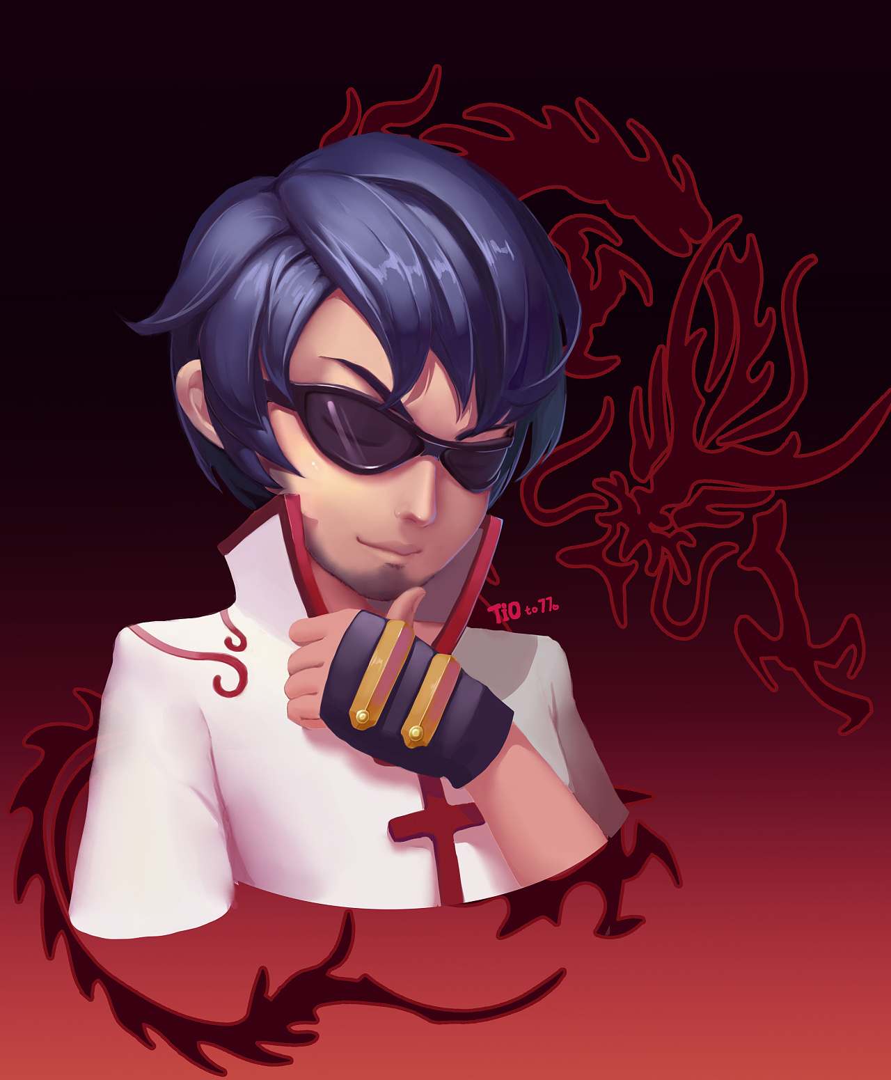 [同人]lol小头像之龙瞎-0-|插画|创作习作|十一月