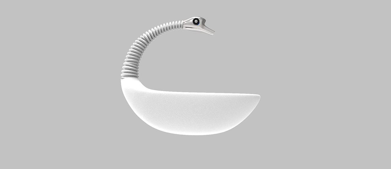 仿生天鹅洗脸盆设计  当时建模还不成熟 重点是创意占个位 嘻嘻版权