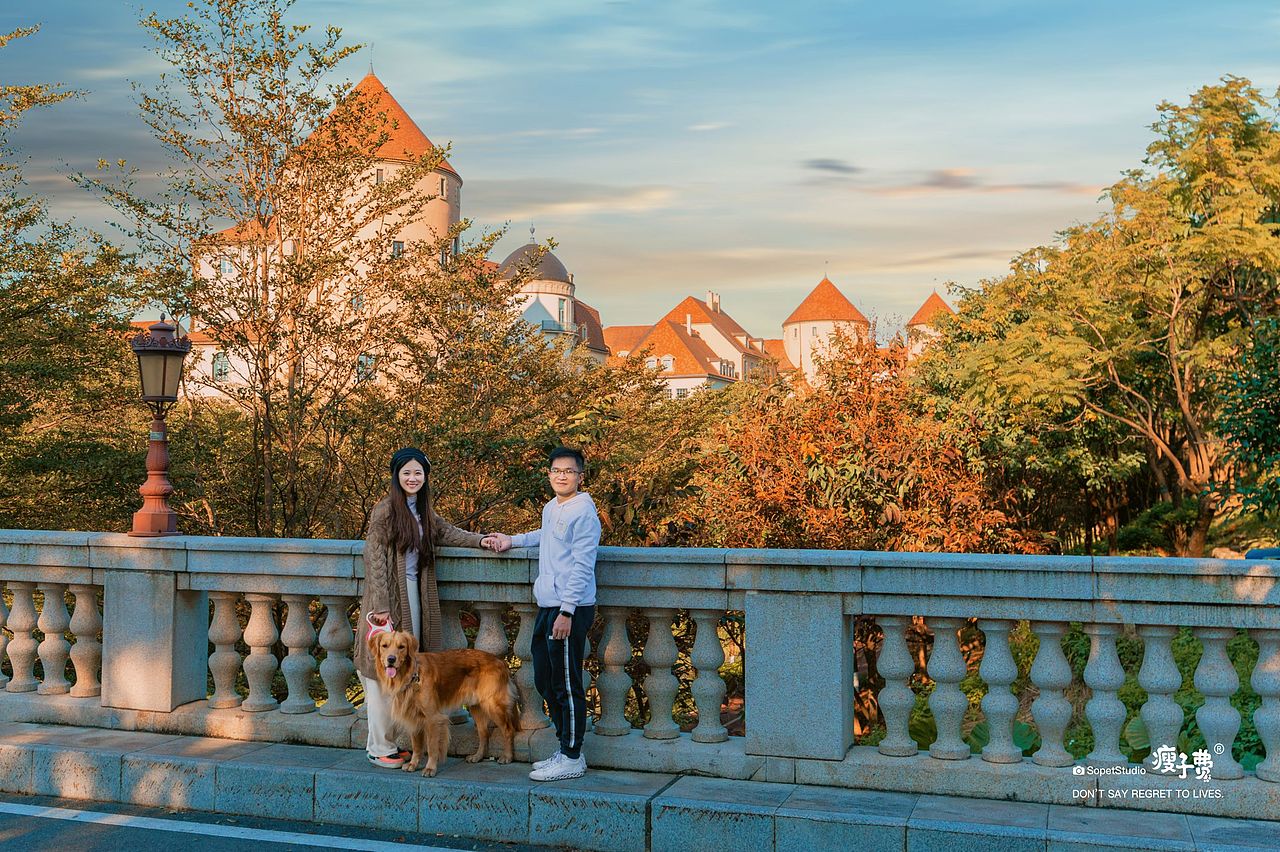 带狗子打卡华为欧洲小镇