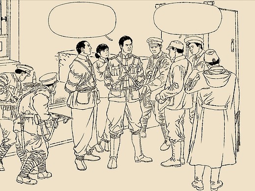 写实连环画 老连环画 肖刚漫画 场景速写 人物速写