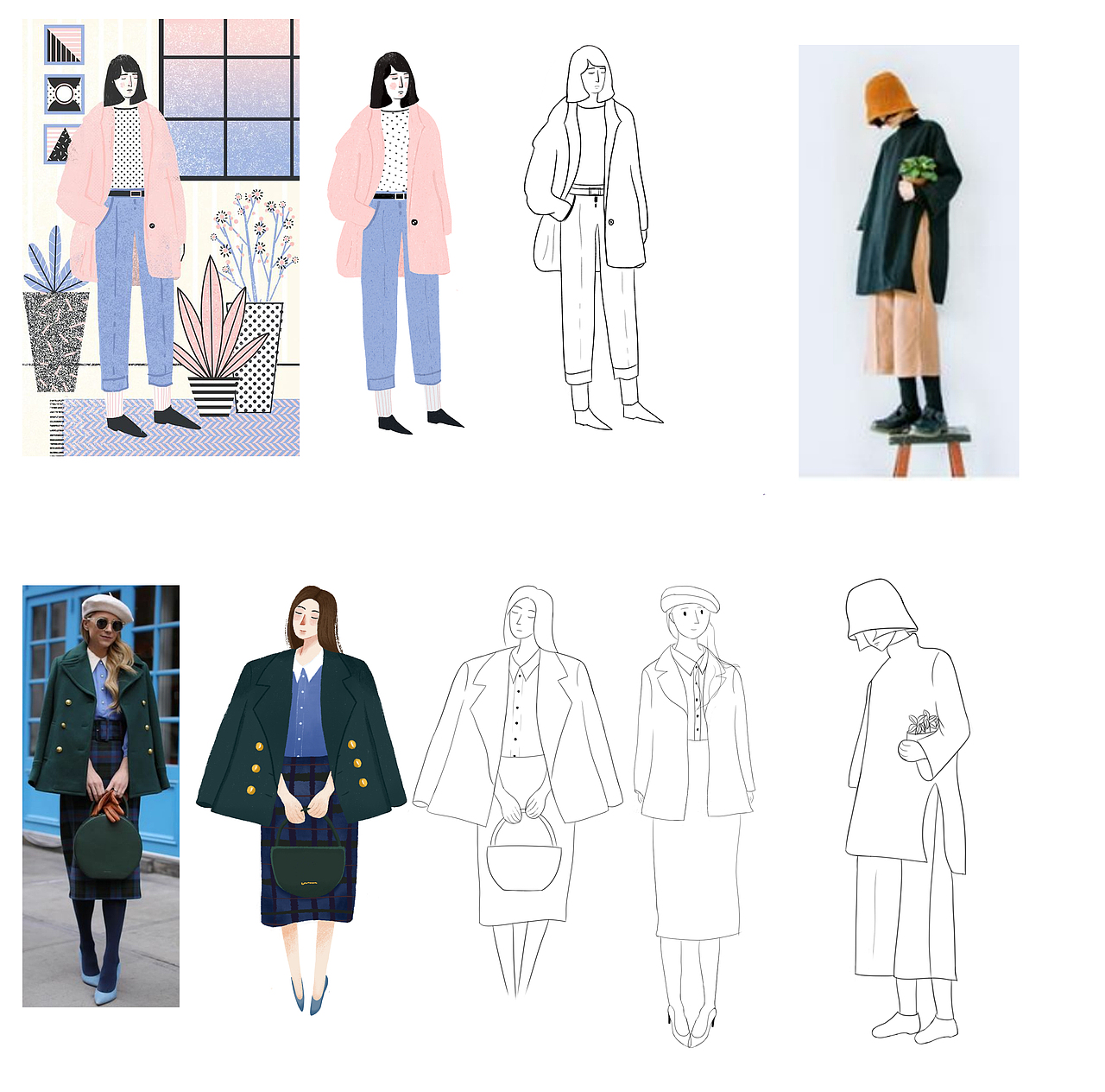 人物临摹加创作