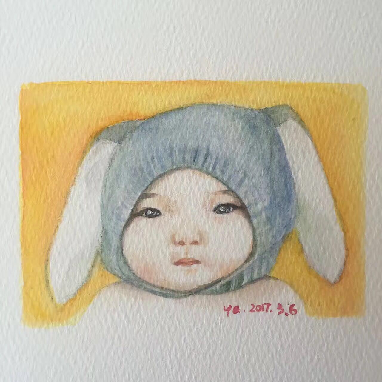 水彩日常#闺蜜家的肉肉（图ZNzY0MjE3MjQ=） - 创作习作 - 站酷设计师rakinoo原创素材 - 站酷ZCOOL