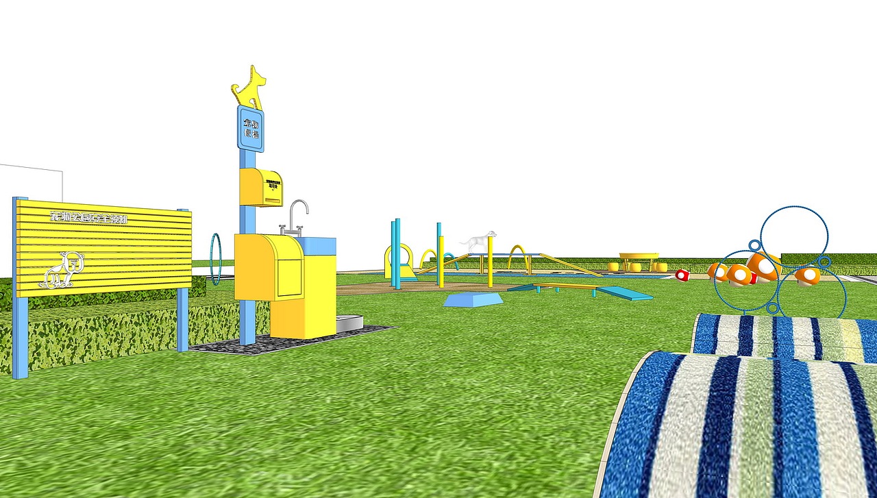 儿童活动区SU模型下载（图ZMjYyNzQyMzM2） - 景观设计 - 站酷设计师素模网原创素材 - 站酷ZCOOL