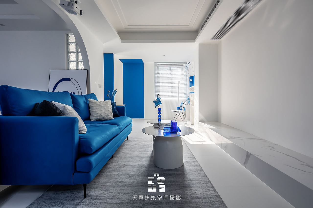 民宿摄影丨峨眉山《克莱因蓝》（图ZMjc5Njk4NjQ4） - 环境/建筑摄影 - 站酷设计师天翼建筑空间摄影原创素材 - 站酷ZCOOL